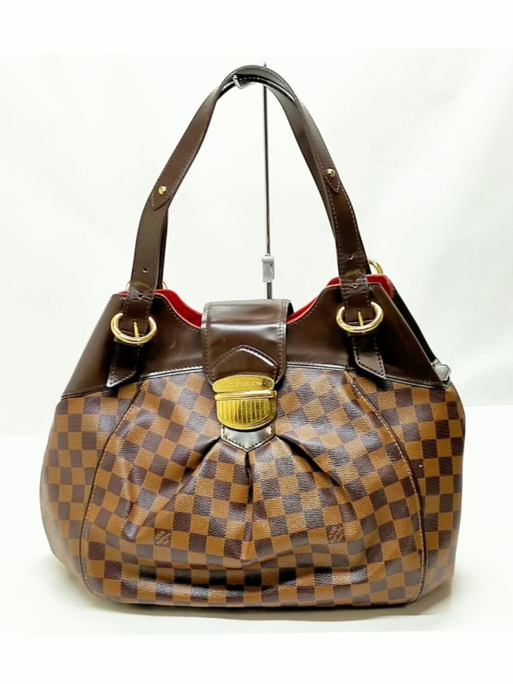 Authentic Louis Vuitton Sistina MM Damier Ebene Shoulder Bag LV Handbag - Picture 2 of 16